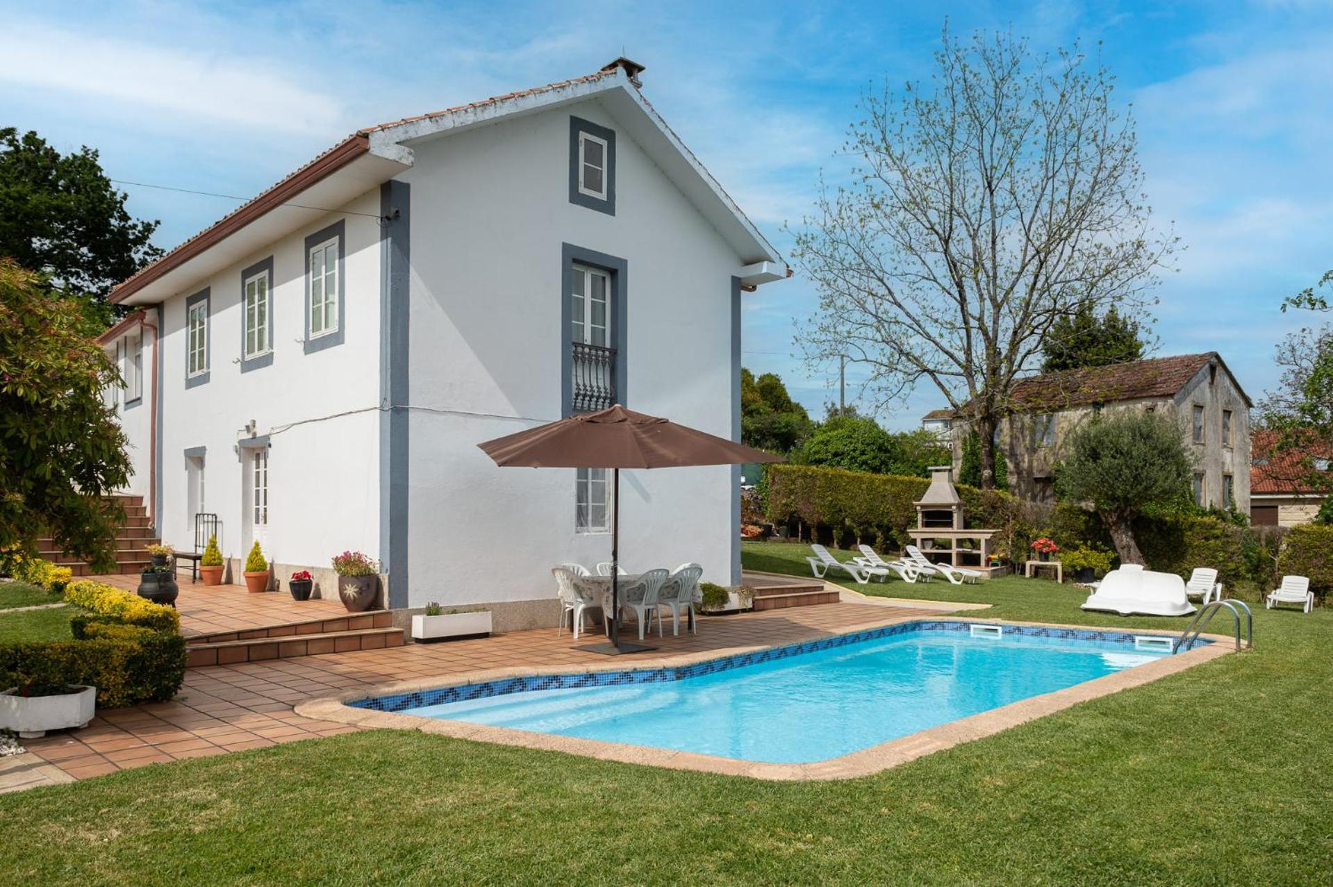 Casa Tarrio Con Piscina - Santiago De Compostela Villa Boqueixon Kültér fotó