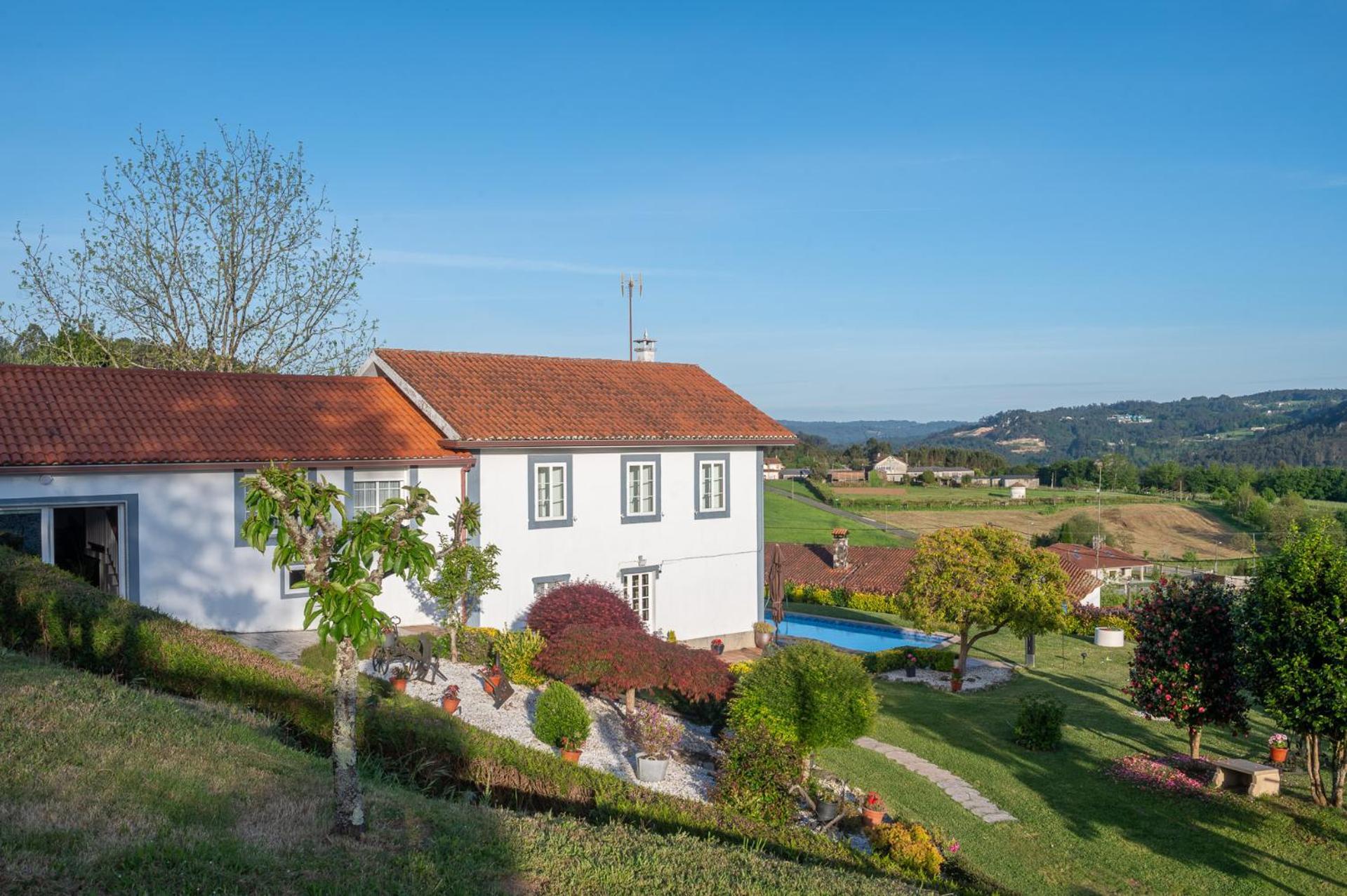 Casa Tarrio Con Piscina - Santiago De Compostela Villa Boqueixon Kültér fotó