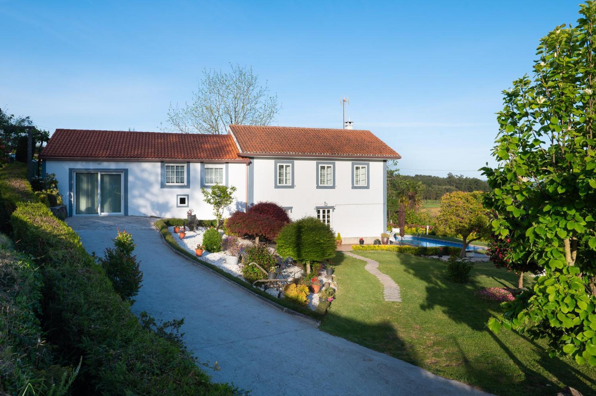 Casa Tarrio Con Piscina - Santiago De Compostela Villa Boqueixon Kültér fotó