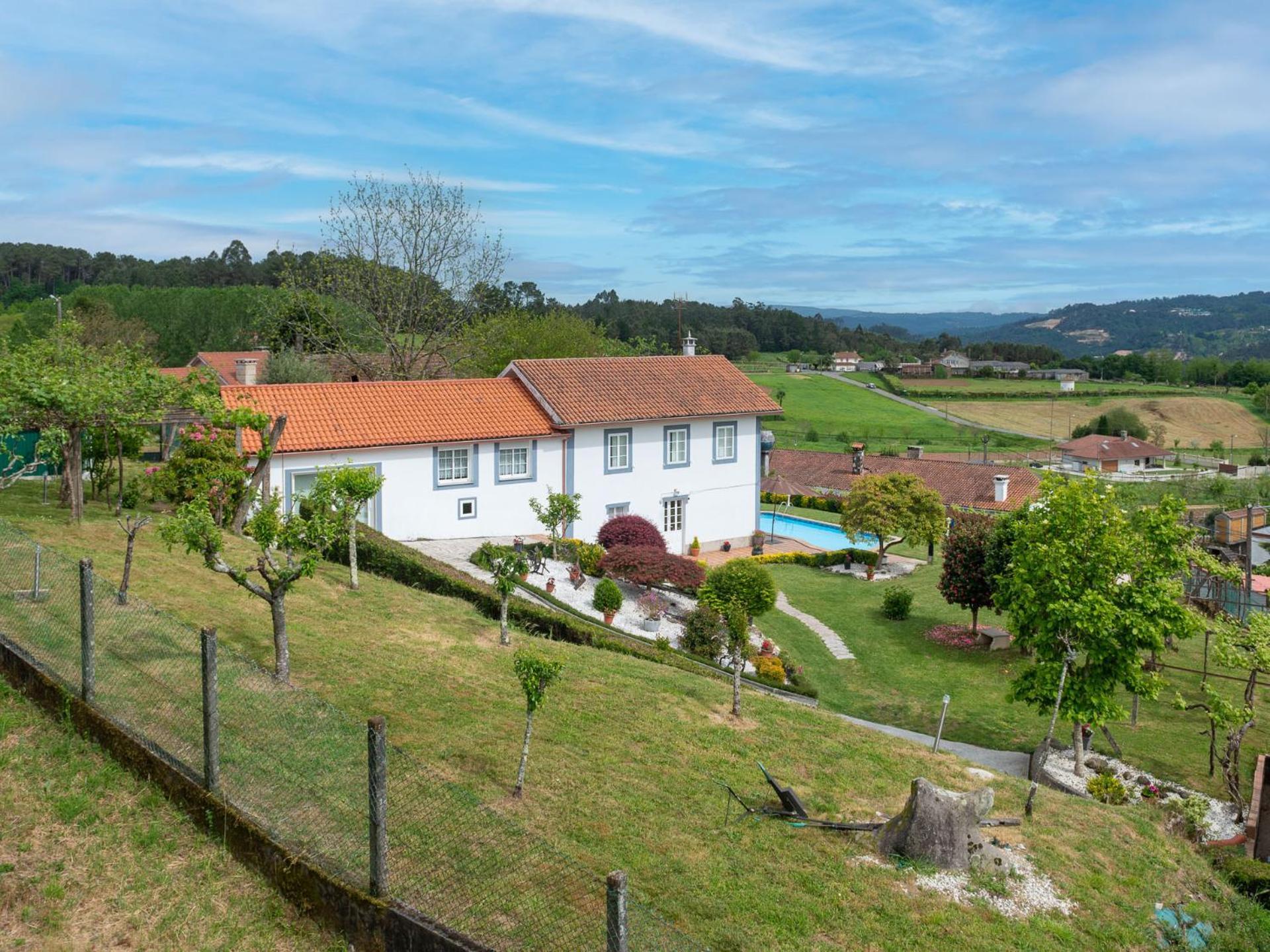 Casa Tarrio Con Piscina - Santiago De Compostela Villa Boqueixon Kültér fotó